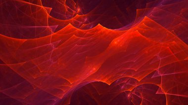 Soyut fraktal ışık arkaplanı 3 boyutlu oluşturuluyor