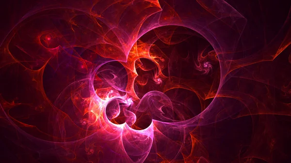 Renderização Abstrato Fundo Luz Fractal — Fotografia de Stock