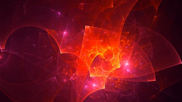 Representación Fondo Luz Fractal Abstracta — Foto de Stock