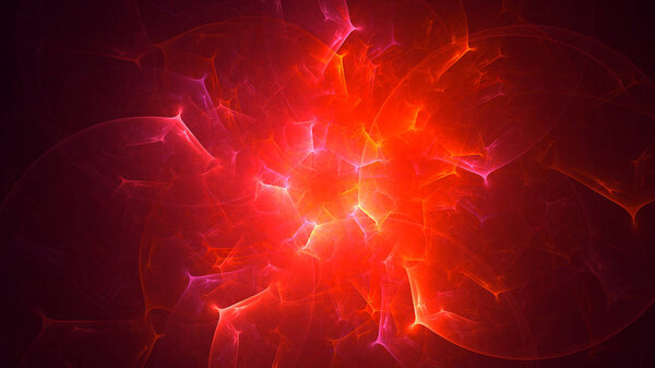 3D rendering abstract fractal light background