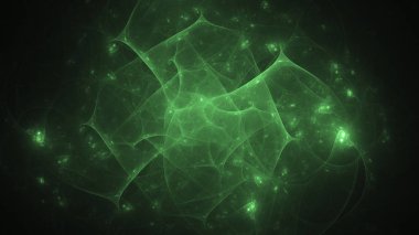 Soyut fraktal ışık arkaplanı 3 boyutlu oluşturuluyor