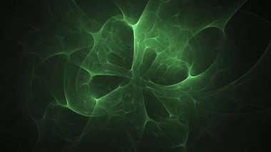 Soyut fraktal ışık arkaplanı 3 boyutlu oluşturuluyor