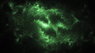 Soyut fraktal ışık arkaplanı 3 boyutlu oluşturuluyor