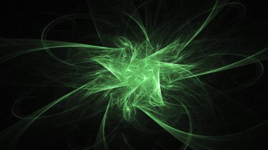 Soyut fraktal ışık arkaplanı 3 boyutlu oluşturuluyor