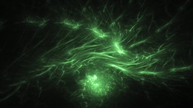 Soyut fraktal ışık arkaplanı 3 boyutlu oluşturuluyor