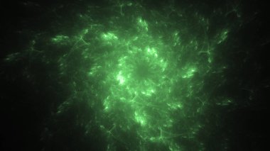 Soyut fraktal ışık arkaplanı 3 boyutlu oluşturuluyor