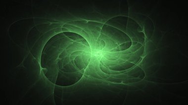 Soyut fraktal ışık arkaplanı 3 boyutlu oluşturuluyor