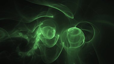 Soyut fraktal ışık arkaplanı 3 boyutlu oluşturuluyor