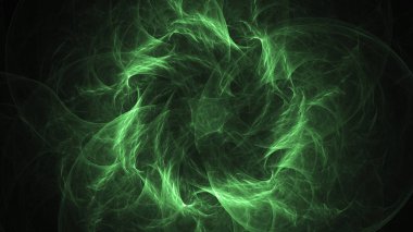 Soyut fraktal ışık arkaplanı 3 boyutlu oluşturuluyor