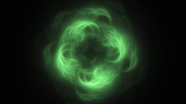 Soyut fraktal ışık arkaplanı 3 boyutlu oluşturuluyor