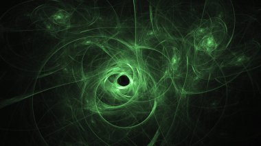Soyut fraktal ışık arkaplanı 3 boyutlu oluşturuluyor