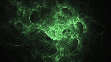 Soyut fraktal ışık arkaplanı 3 boyutlu oluşturuluyor