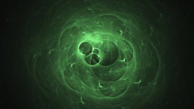 Soyut fraktal ışık arkaplanı 3 boyutlu oluşturuluyor