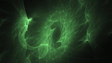 Soyut fraktal ışık arkaplanı 3 boyutlu oluşturuluyor