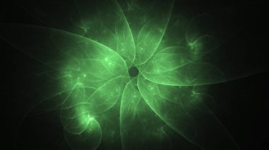 Soyut fraktal ışık arkaplanı 3 boyutlu oluşturuluyor
