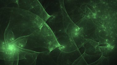 Soyut fraktal ışık arkaplanı 3 boyutlu oluşturuluyor