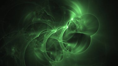 Soyut fraktal ışık arkaplanı 3 boyutlu oluşturuluyor