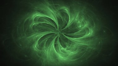 Soyut fraktal ışık arkaplanı 3 boyutlu oluşturuluyor