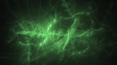 Soyut fraktal ışık arkaplanı 3 boyutlu oluşturuluyor