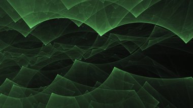 Soyut fraktal ışık arkaplanı 3 boyutlu oluşturuluyor