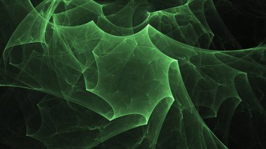 Soyut fraktal ışık arkaplanı 3 boyutlu oluşturuluyor