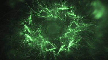 Soyut fraktal ışık arkaplanı 3 boyutlu oluşturuluyor