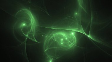 Soyut fraktal ışık arkaplanı 3 boyutlu oluşturuluyor