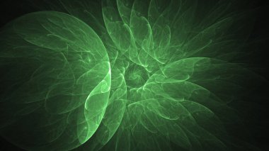 Soyut fraktal ışık arkaplanı 3 boyutlu oluşturuluyor
