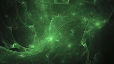 Soyut fraktal ışık arkaplanı 3 boyutlu oluşturuluyor