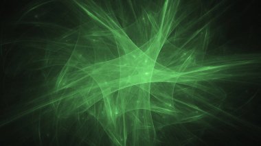 Soyut fraktal ışık arkaplanı 3 boyutlu oluşturuluyor