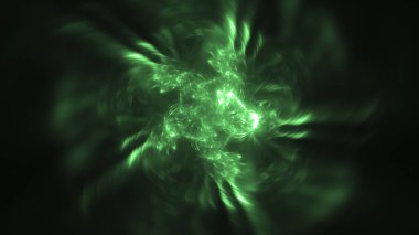 Soyut fraktal ışık arkaplanı 3 boyutlu oluşturuluyor