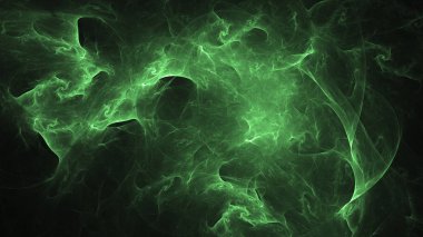 Soyut fraktal ışık arkaplanı 3 boyutlu oluşturuluyor