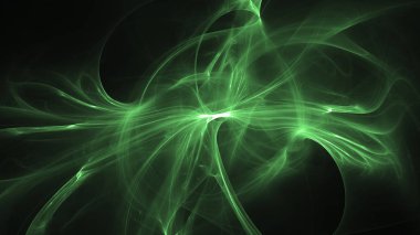 Soyut fraktal ışık arkaplanı 3 boyutlu oluşturuluyor