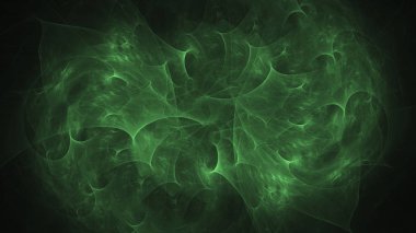 Soyut fraktal ışık arkaplanı 3 boyutlu oluşturuluyor