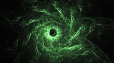 Soyut fraktal ışık arkaplanı 3 boyutlu oluşturuluyor