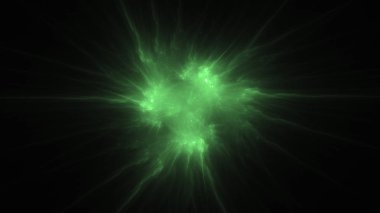 Soyut fraktal ışık arkaplanı 3 boyutlu oluşturuluyor