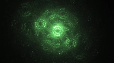 Soyut fraktal ışık arkaplanı 3 boyutlu oluşturuluyor