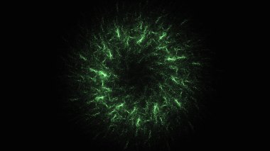 Soyut fraktal ışık arkaplanı 3 boyutlu oluşturuluyor