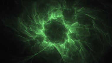 Soyut fraktal ışık arkaplanı 3 boyutlu oluşturuluyor