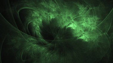 Soyut fraktal ışık arkaplanı 3 boyutlu oluşturuluyor