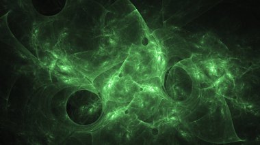 Soyut fraktal ışık arkaplanı 3 boyutlu oluşturuluyor