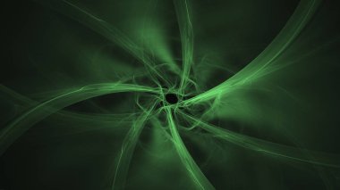 Soyut fraktal ışık arkaplanı 3 boyutlu oluşturuluyor