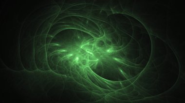 Soyut fraktal ışık arkaplanı 3 boyutlu oluşturuluyor