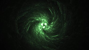Soyut fraktal ışık arkaplanı 3 boyutlu oluşturuluyor