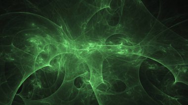 Soyut fraktal ışık arkaplanı 3 boyutlu oluşturuluyor