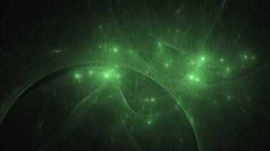 Soyut fraktal ışık arkaplanı 3 boyutlu oluşturuluyor