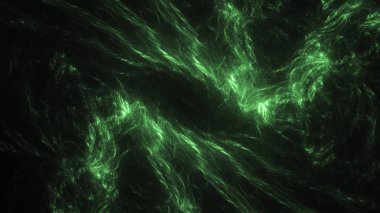Soyut fraktal ışık arkaplanı 3 boyutlu oluşturuluyor