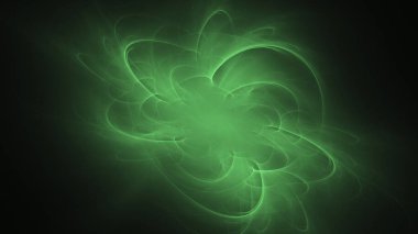 Soyut fraktal ışık arkaplanı 3 boyutlu oluşturuluyor