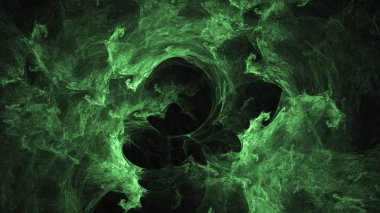 Soyut fraktal ışık arkaplanı 3 boyutlu oluşturuluyor