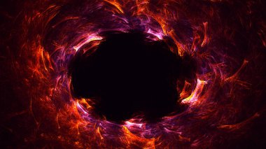 Soyut fraktal ışık arkaplanı 3 boyutlu oluşturuluyor